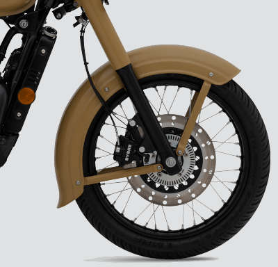 Jawa The Brave and The Bold Cruiser Bikes Petrol Single Cylinder, 4 Stroke, Liquid Cooled, DOHC 27.33 PS Khakhi, Midnight Grey ₹ 1,96,357