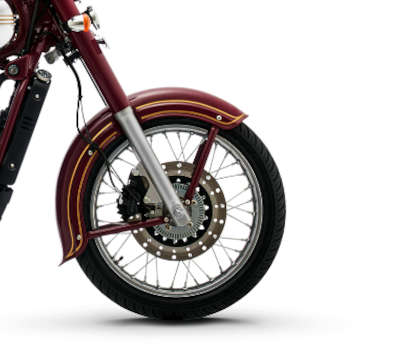 Jawa Single Channel ABS - Maroon Cruiser Bikes Petrol Single Cylinder, 4 Stroke, Liquid Cooled, DOHC 27.33 PS Maroon