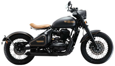 Jawa Perak Cruiser Bikes Petrol Single Cylinder, Four Stroke, Liquid Cooled, SI Engine, DOHC 30. 64 PS Black ₹ 2,13,187