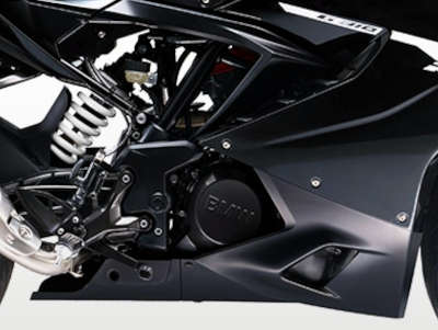 BMW G 310 RR Sports Bikes Petrol Water-cooled, single-cylinder 4-stroke engine, four valves, two overhead camshafts and cam followers, wet sump lubrication 33.99 PS @ 9700 rpm Black Storm Metallic ₹ 2,85,000