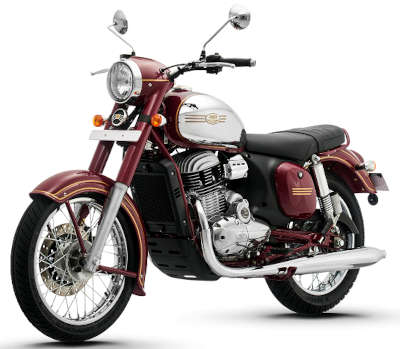 Jawa Dual Channel ABS - Maroon Cruiser Bikes Petrol Single Cylinder, 4 Stroke, Liquid Cooled, DOHC 27.33 PS Maroon