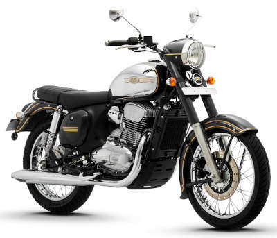 Jawa Single Channel ABS Cruiser Bikes Petrol Single Cylinder, 4 Stroke, Liquid Cooled, DOHC 27.33 PS Black, Grey