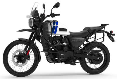 Yezdi Adventure - Gloss Adventure Tourer Bikes, Cruiser Bikes, Off Road Bikes Petrol Single cylinder, 4 Stroke, Liquid Cooled, DOHC 30.2 PS @ 8000 rpm Whiteout