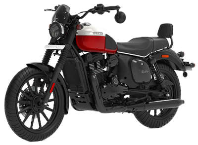 Yezdi Roadster Dual Tone Cruiser Bikes Petrol Single cylinder, 4 Stroke, Liquid Cooled, DOHC 29.7 PS @ 7300 rpm Crimson