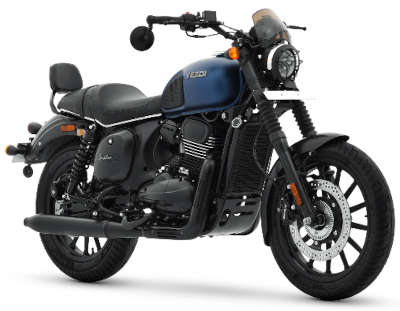 Yezdi Roadster Dark Cruiser Bikes Petrol Single cylinder, 4 Stroke, Liquid Cooled, DOHC 29.7 PS @ 7300 rpm Hunter Green, Steel Blue ₹ 2,08,642