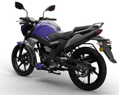 TVS Raider Disc Sports Bikes Petrol Air and oil cooled single cylinder, SI 11.38 PS @ 7500 rpm Fiery Yellow, Wicked Black, Blazing Blue, Striking Red