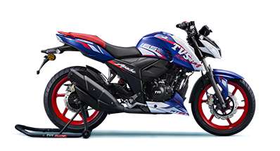 TVS Apache RTR 165 RP Sports Bikes Petrol SI, 4 stroke, Oil cooled, SOHC, Fuel Injection 19.2 PS @ 10000 rpm Sepang Blue