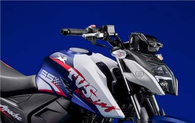 TVS Apache RTR 165 RP Sports Bikes Petrol SI, 4 stroke, Oil cooled, SOHC, Fuel Injection 19.2 PS @ 10000 rpm Sepang Blue