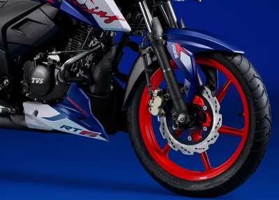 TVS Apache RTR 165 RP Sports Bikes Petrol SI, 4 stroke, Oil cooled, SOHC, Fuel Injection 19.2 PS @ 10000 rpm Sepang Blue