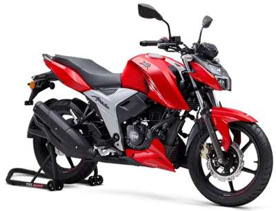 TVS Apache RTR 160 4V Front Disc, Rear Drum Sports Naked Bikes Petrol SI, 4 stroke, Oil cooled, SOHC, Fuel Injection 17.55 PS @ 9250 rpm Racing Red, Metallic Blue, Knight Black