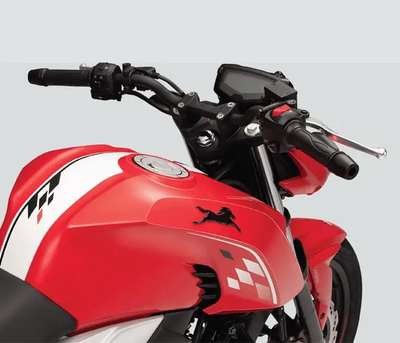 TVS Apache RTR 160 4V Front Disc, Rear Drum Sports Naked Bikes Petrol SI, 4 stroke, Oil cooled, SOHC, Fuel Injection 17.55 PS @ 9250 rpm Racing Red, Metallic Blue, Knight Black