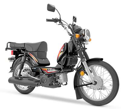 TVS XL100 Heavy Duty i Touch Start Special Edition Moped Bikes Petrol 4 Stroke Single Cylinder 4.4 PS @ 6000 rpm Red, Mineral Purple, Green, Black, Sparkling Silver, Mint Blue, Graphite Black, Burgundy Red, Pearl White, Cyan Blue, Golden Beige, Violet, Orange, Matte Black, Yellow, Grey