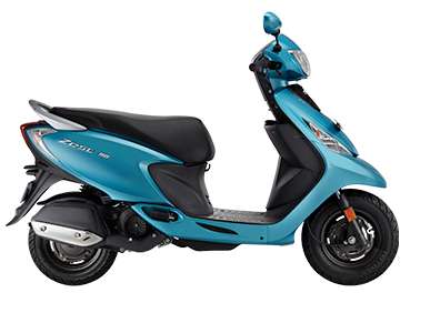 TVS Scooty Zest Gloss  Petrol Single-Cylinder, 4 Stroke, Air-Cooled Spark Ignition System 7.81 PS @ 7500 rpm Turquoise Blue