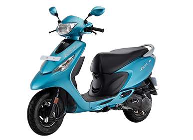TVS Scooty Zest Gloss  Petrol Single-Cylinder, 4 Stroke, Air-Cooled Spark Ignition System 7.81 PS @ 7500 rpm Turquoise Blue