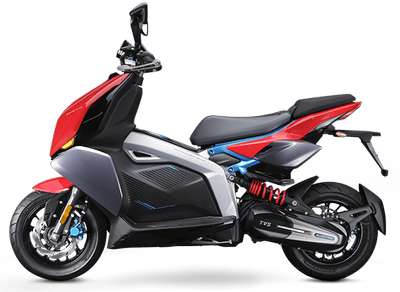 TVS X Electric Bikes Electric 15 PS Red