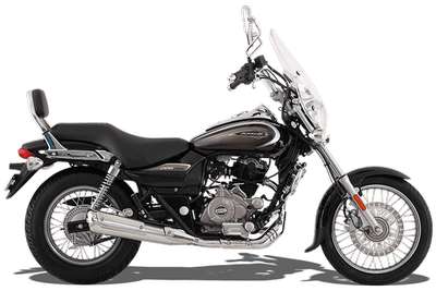 Bajaj Avenger Cruise 220 BS6 Cruiser Bikes Petrol Single cylinder, Oil cooled, Twin Spark DTS-i , Fuel Injected, 4 stroke, SOHC, 2 valve 19.03 PS @ 8500 rpm Moon White, Auburn Black