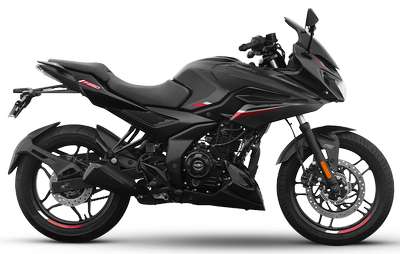 Bajaj Pulsar F250 Sports Bikes Petrol Single cylinder, 4 stroke, SOHC, 2 Valve, Oil cooled, FI 24.5 PS @ 8750 rpm Brooklyn Black