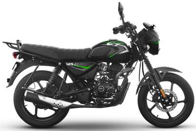 Bajaj CT 125X Commuter Bikes Petrol 4 stroke, Air cooled Single cylinder, SOHC, DTSi 10.9 PS @ 8000 rpm Ebony Black with Red decals, Ebony Black with Green decals, Ebony Black with Blue decals