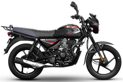 Bajaj CT 125X Drum Commuter Bikes Petrol 4 stroke, Air cooled Single cylinder, SOHC, DTSi 10.9 PS @ 8000 rpm Ebony Black with Red decals, Ebony Black with Green decals, Ebony Black with Blue decals