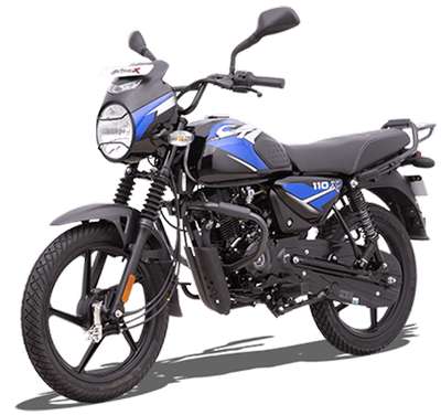 Bajaj CT 110X Electric Start Commuter Bikes Petrol 4 Stroke, Single Cylinder 8.6 PS @ 7000 rpm Ebony Black Red, Matte Wild Green, Ebony Black Blue