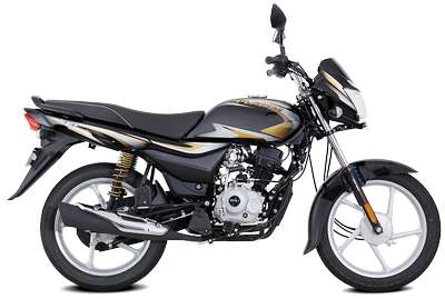 Bajaj Platina 100 Commuter Bikes Petrol 4-Stroke, DTS-i, Single Cylinder 7.9 PS @ 7500 rpm Black & Red, Black & Blue, Black & Silver, Black & Gold