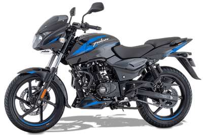 Bajaj Pulsar 150 Twin Disc BS6 Commuter Bikes Petrol 4-Stroke, 2-Valve, Twin Spark BSVI Compliant DTS-i FI Engine 14 PS @ 8500 rpm Sparkle Black Red, Sapphire Black Blue, Sparkle Black Silver