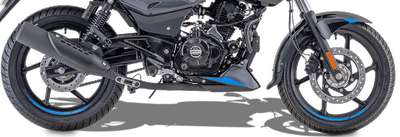 Bajaj Pulsar 150 Twin Disc BS6 Commuter Bikes Petrol 4-Stroke, 2-Valve, Twin Spark BSVI Compliant DTS-i FI Engine 14 PS @ 8500 rpm Sparkle Black Red, Sapphire Black Blue, Sparkle Black Silver