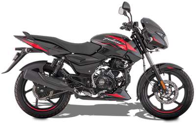 Bajaj Pulsar 150 Single Disc BS6 Commuter Bikes Petrol 4-Stroke, 2-Valve, Twin Spark BSVI Compliant DTS-i FI Engine 14 PS @ 8500 rpm Sparkle Black Red, Sparkle Black Blue, Sparkle Black Silver