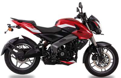 Bajaj Pulsar NS200 2023 STD Sports Naked Bikes, Sports Bikes Petrol Liquid Cooled, Triple Spark, 4-Valve FI DTS-i 6-speed 24.5 PS @ 9750 rpm Glossy Ebony Black, Metallic Pearl White, Cocktail Wine Red - White, White, Pewter Grey - Blue