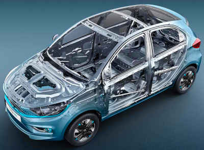 Tata Tiago EV XT Long Range Hatchback Electric 2 Airbags (Driver, Front Passenger) Permanent Magnet Synchronous Motor Daytona Grey Tropical Mist Pristine White Midnight Plum 4 Star (Global NCAP)