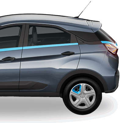 Tata Nexon EV Prime XM (2020 - 2023) SUV (Sports Utility Vehicle) Electric 2 Airbags (Driver, Passenger) Permanent Magnet Synchronous Motor paired to High energy density Lithium-ion battery pack Signature Teal Blue Glacier White Daytone Grey 5 Star (Global NCAP)