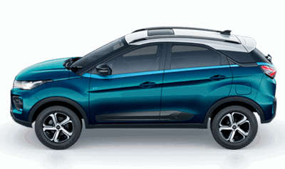 Tata Nexon EV Prime XZ Plus (2020 - 2023) SUV (Sports Utility Vehicle) Electric 2 Airbags (Driver, Passenger) Permanent Magnet Synchronous Motor paired to High energy density Lithium-ion battery pack Signature Teal Blue Glacier White Daytone Grey 5 Star (Global NCAP)
