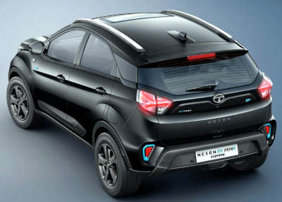 Tata Nexon EV Prime XZ Plus Dark Edition (2020 - 2023) SUV (Sports Utility Vehicle) Electric 2 Airbags (Driver, Passenger) Permanent Magnet Synchronous Motor paired to High energy density Lithium-ion battery pack Midnight black 5 Star (Global NCAP)