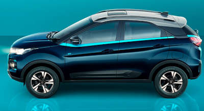 Tata Nexon EV Max XZ+ 3.3 KW SUV (Sports Utility Vehicle) Electric Yes (Automatic Climate Control) Android Auto (Wired), Apple Car Play (Wired) Intensi-Teal Daytona Grey Pristine White ₹  17.49 Lakh