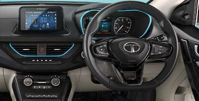 Tata Nexon EV Max XM 3.3 KW SUV (Sports Utility Vehicle) Electric Yes (Automatic Climate Control) Android Auto (No), Apple Car Play (No) Intensi-Teal Daytona Grey Pristine White ₹  16.49 Lakh