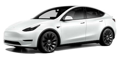 Tesla Model Y SUV (Sports Utility Vehicle) Electric 6 Airbags: Dual front airbgs, Seat mounted side airbags, Curtain airbags Pearl White multi coat Solid Black Midnight Silver metallic Deep Blue metallic Red multi coat 5 Star (NHTSA)