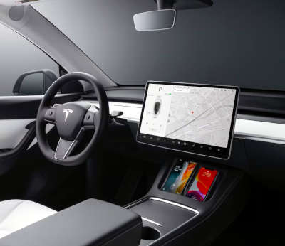 Tesla Model Y Long Range AWD SUV (Sports Utility Vehicle) Electric Fully automatic temperature control HEPA filtration system WiFi Pearl White multi coat Solid Black Midnight Silver metallic Deep Blue metallic Red multi coat $58,190 as on 20 December 2022