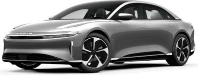 Lucid Air Touring Electric Sedan Electric 8 Airbags: Front passenger airbag, Side airbags (seat mounted), Curtain airbags, Driver’s airbag Stellar White Infinite Black Cosmos Silver Quantum Grey Zenith Red All exteriors are trimmed in bright platinum theme accents 5 Star (Euro NCAP)