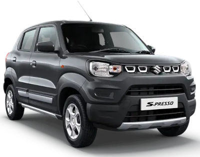 Maruti S-Presso LXi S-CNG Hatchback CNG, Petrol 2 Airbags (Driver, Front Passenger) CNG - 32.73 km/l, Petrol - 24.12 km/l Yes (Manual) Android Auto (No), Apple Car Play (No) Solid Fire Red Solid Sizzle Orange MetalliC Granite Grey Metallic Silky Silver Pearl Midnight Black Pearl Starry Blue Solid White