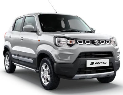 Maruti S-Presso VXi (O) AMT Hatchback Petrol 2 Airbags (Driver, Passenger) 25.3 km/l Yes (Manual) Android Auto (No), Apple Car Play (No) Solid Fire Red Solid Sizzle Orange MetalliC Granite Grey Metallic Silky Silver Pearl Midnight Black Pearl Starry Blue Solid White