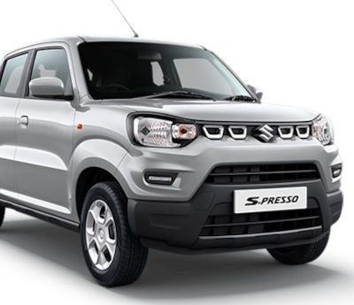 Maruti S-Presso VXi (O) AMT Hatchback Petrol 25.3 km/l Yes (Manual) Android Auto (No), Apple Car Play (No) Solid Fire Red Solid Sizzle Orange MetalliC Granite Grey Metallic Silky Silver Pearl Midnight Black Pearl Starry Blue Solid White ₹ 5.77 Lakh