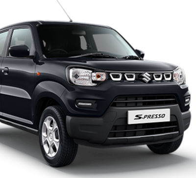 Maruti S-Presso VXi+ Hatchback Petrol 24.76 km/l Yes (Manual) Android Auto (Yes), Apple Car Play (Yes) Solid Fire Red Solid Sizzle Orange MetalliC Granite Grey Metallic Silky Silver Pearl Midnight Black Pearl Starry Blue Solid White ₹ 5.51 Lakh