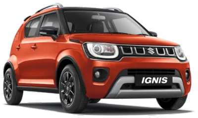 Maruti Ignis Alpha 1.2 AMT Dual Tone Hatchback Petrol 20.89 km/l Yes (Automatic Climate Control) Android Auto (Yes), Apple Car Play (Yes) Nexa Blue with Black roof, Nexa Blue with Silver roof, Lucent Orange with Black roof ₹ 8.30 Lakh