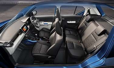 Maruti Ignis Alpha 1.2 AMT Dual Tone Hatchback Petrol 20.89 km/l Yes (Automatic Climate Control) Android Auto (Yes), Apple Car Play (Yes) Nexa Blue with Black roof, Nexa Blue with Silver roof, Lucent Orange with Black roof ₹ 8.30 Lakh