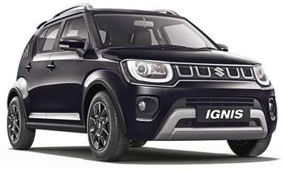 Maruti Ignis Zeta 1.2 AMT Hatchback Petrol 20.89 km/l 2 Airbags (Driver, Passenger) 1.2L VVT Pearl Midnight Black, Turquoise Blue, Lucent Orange, Nexa Blue, Glistening Grey, Silky Silver, Pearl Arctic White