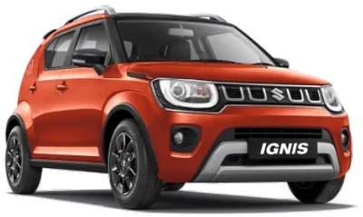 Maruti Ignis Zeta 1.2 MT Dual Tone Hatchback Petrol 20.89 km/l 2 Airbags (Driver, Passenger) 1.2L VVT Nexa Blue with Black roof, Nexa Blue with Silver roof, Lucent Orange with Black roof