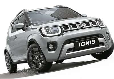 Maruti Ignis Delta 1.2 MT Hatchback Petrol 2 Airbags (Driver, Passenger) 20.89 km/l Yes (Manual) Android Auto (No), Apple Car Play (No) Turquoise Blue, Lucent Orange, Nexa Blue, Glistening Grey, Silky Silver, Pearl Arctic White