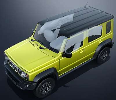 Maruti Jimny Alpha MT Compact SUV (Sports Utility Vehicle) Petrol 16.94 km/l Yes (Automatic Climate Control) Android Auto (Wireless), Apple Car Play (Wireless) Kinetic Yellow with Bluish Black Roof, Sizzling Red with Bluish Black Roof, Nexa Blue, Bluish Black, Granite Gray, Pearl Arctic White ₹ 13.69 Lakh