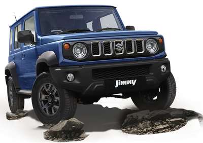 Maruti Jimny Alpha AT Compact SUV (Sports Utility Vehicle) Petrol 16.39 km/l 6 Airbags (Driver, Front Passenger, 2 Curtain, Driver Side, Front Passenger Side) K15B Kinetic Yellow with Bluish Black Roof, Sizzling Red with Bluish Black Roof, Nexa Blue, Bluish Black, Granite Gray, Pearl Arctic White