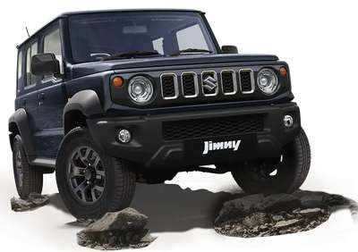 Maruti Jimny Zeta AT Compact SUV (Sports Utility Vehicle) Petrol 16.39 km/l 6 Airbags (Driver, Front Passenger, 2 Curtain, Driver Side, Front Passenger Side) K15B Nexa Blue, Bluish Black, Sizzling Red, Granite Gray, Pearl Arctic White